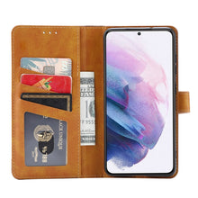 Load image into Gallery viewer, Calf Texture Double Fold Clasp Horizontal Flip Leather Case with Photo Frame &amp; Holder &amp; Card Slots &amp; Wallet, For Samsung Galaxy S21 FE, For Xiaomi Mi 11 Lite, For Xiaomi Mi 11 Pro