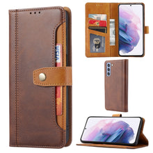 Load image into Gallery viewer, Calf Texture Double Fold Clasp Horizontal Flip Leather Case with Photo Frame &amp; Holder &amp; Card Slots &amp; Wallet, For Samsung Galaxy S21 FE, For Xiaomi Mi 11 Lite, For Xiaomi Mi 11 Pro