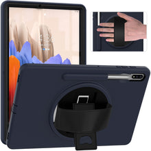 Load image into Gallery viewer, 360 Degree Rotation PC + TPU Protective Case with Holder &amp; Hand-strap &amp; Pen Slot, For Samsung Galaxy Tab S8+ / Tab S8 Plus /  Tab S7 FE / Tab S7+ SM-T970