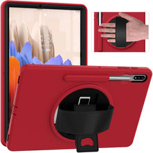 Load image into Gallery viewer, 360 Degree Rotation PC + TPU Protective Case with Holder &amp; Hand-strap &amp; Pen Slot, For Samsung Galaxy Tab S8+ / Tab S8 Plus /  Tab S7 FE / Tab S7+ SM-T970