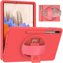 Load image into Gallery viewer, 360 Degree Rotation PC + TPU Protective Case with Holder &amp; Hand-strap &amp; Pen Slot, For Samsung Galaxy Tab S8+ / Tab S8 Plus /  Tab S7 FE / Tab S7+ SM-T970
