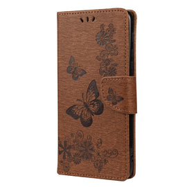 Butterflies Embossing Horizontal Flip Leather Case with Holder & Card Slots & Wallet, For Motorola Moto G30, For Nokia 5.4, For Xiaomi Redmi Note 10 Pro, For Xiaomi Redmi Note 10 5G, For Xiaomi Redmi Note 10, For Xiaomi Poco F3