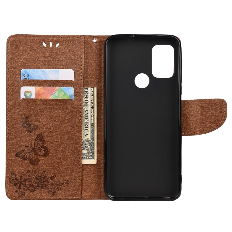Butterflies Embossing Horizontal Flip Leather Case with Holder & Card Slots & Wallet, For Motorola Moto G30, For Nokia 5.4, For Xiaomi Redmi Note 10 Pro, For Xiaomi Redmi Note 10 5G, For Xiaomi Redmi Note 10, For Xiaomi Poco F3