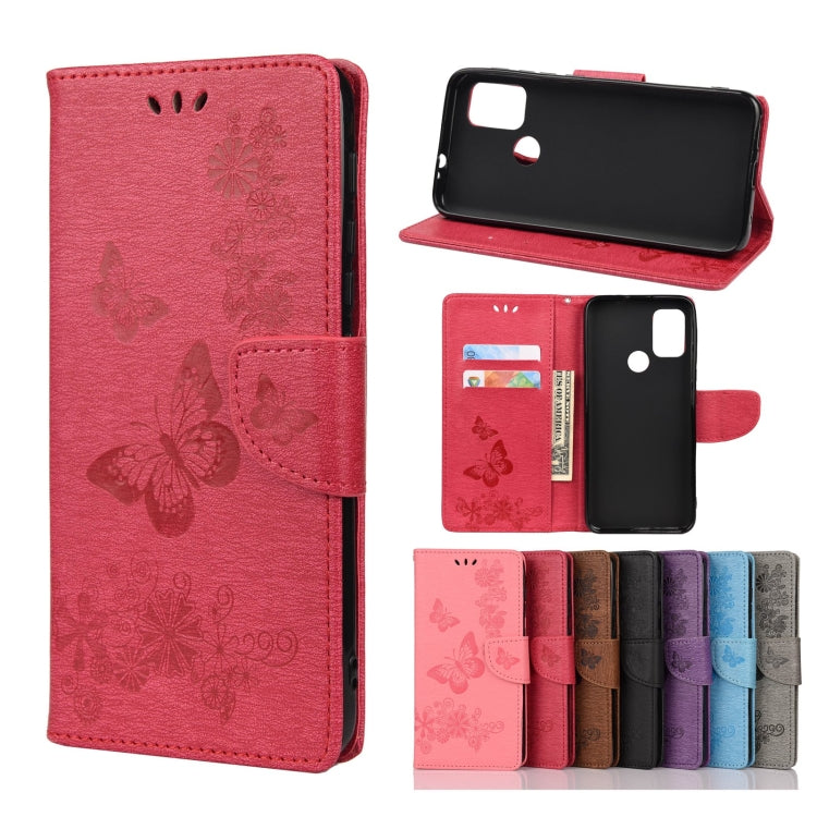 Butterflies Embossing Horizontal Flip Leather Case with Holder & Card Slots & Wallet, For Motorola Moto G30, For Nokia 5.4, For Xiaomi Redmi Note 10 Pro, For Xiaomi Redmi Note 10 5G, For Xiaomi Redmi Note 10, For Xiaomi Poco F3