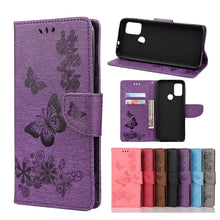 Load image into Gallery viewer, Butterflies Embossing Horizontal Flip Leather Case with Holder &amp; Card Slots &amp; Wallet, For Motorola Moto G30, For Nokia 5.4, For Xiaomi Redmi Note 10 Pro, For Xiaomi Redmi Note 10 5G, For Xiaomi Redmi Note 10, For Xiaomi Poco F3