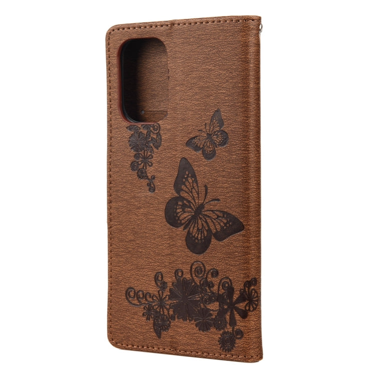 Butterflies Embossing Horizontal Flip Leather Case with Holder & Card Slots & Wallet, For Xiaomi Redmi Note 10S