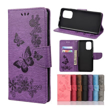 Load image into Gallery viewer, Butterflies Embossing Horizontal Flip Leather Case with Holder &amp; Card Slots &amp; Wallet, For Xiaomi Redmi Note 10S