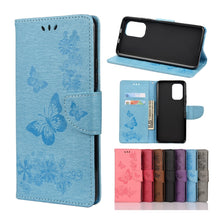 Load image into Gallery viewer, Butterflies Embossing Horizontal Flip Leather Case with Holder &amp; Card Slots &amp; Wallet, For Xiaomi Redmi Note 10S