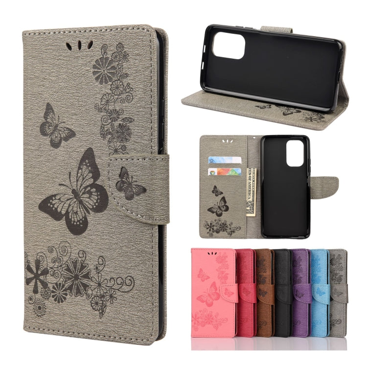 Butterflies Embossing Horizontal Flip Leather Case with Holder & Card Slots & Wallet, For Xiaomi Redmi Note 10S