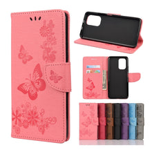 Load image into Gallery viewer, Butterflies Embossing Horizontal Flip Leather Case with Holder &amp; Card Slots &amp; Wallet, For Xiaomi Redmi Note 10S