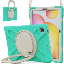 Load image into Gallery viewer, Silicone + PC Protective Case with Holder &amp; Shoulder Strap, For Samsung Galaxy Tab S6 Lite P610