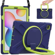 Load image into Gallery viewer, Silicone + PC Protective Case with Holder &amp; Shoulder Strap, For Samsung Galaxy Tab S6 Lite P610