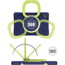 Load image into Gallery viewer, Silicone + PC Protective Case with Holder &amp; Shoulder Strap, For Samsung Galaxy Tab S6 Lite P610