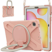 Load image into Gallery viewer, Silicone + PC Protective Case with Holder &amp; Shoulder Strap, For Samsung Galaxy Tab S6 Lite P610