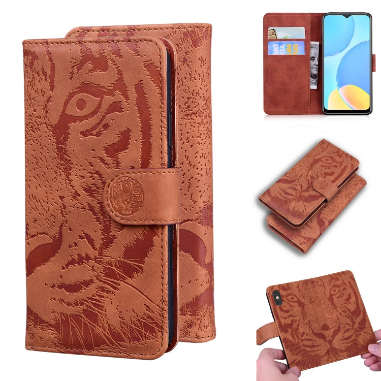 Tiger Embossing Pattern Horizontal Flip Leather Case with Holder & Card Slots & Wallet, For OPPO A15 / A15S, For OPPO A55 5G / A54 4G, For OPPO Realme V11 5G, For OPPO A74 4G / F19 4G, For OPPO A92S / Reno4 Z 5G, For OPPO A94 4G / F19 Pro              ...