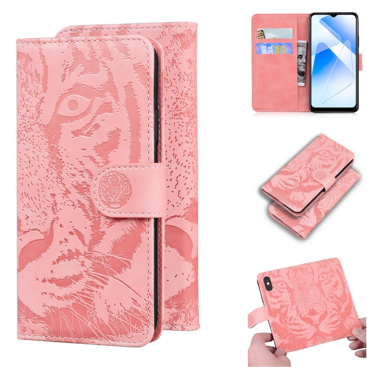Tiger Embossing Pattern Horizontal Flip Leather Case with Holder & Card Slots & Wallet, For OPPO A15 / A15S, For OPPO A55 5G / A54 4G, For OPPO Realme V11 5G, For OPPO A74 4G / F19 4G, For OPPO A92S / Reno4 Z 5G, For OPPO A94 4G / F19 Pro              ...