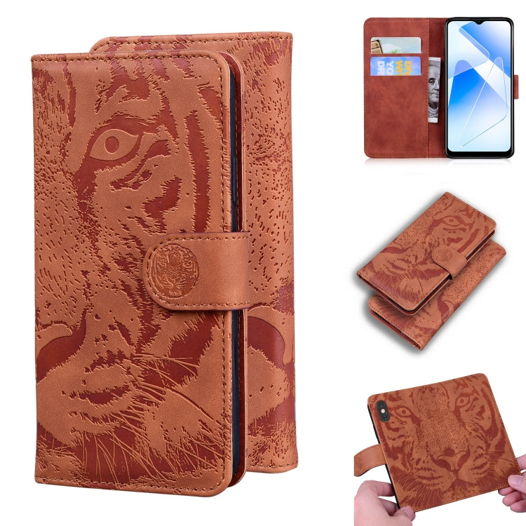 Tiger Embossing Pattern Horizontal Flip Leather Case with Holder & Card Slots & Wallet, For OPPO A15 / A15S, For OPPO A55 5G / A54 4G, For OPPO Realme V11 5G, For OPPO A74 4G / F19 4G, For OPPO A92S / Reno4 Z 5G, For OPPO A94 4G / F19 Pro              ...