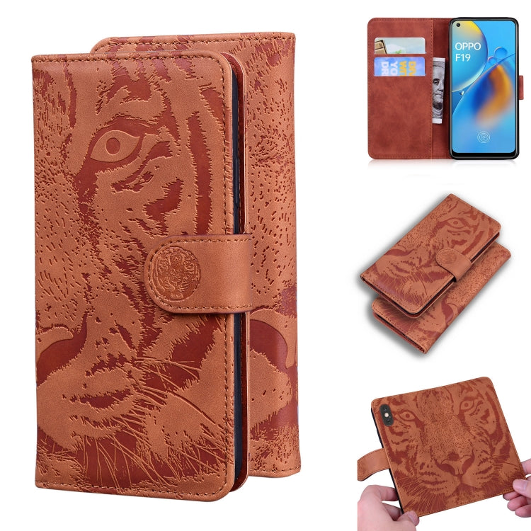 Tiger Embossing Pattern Horizontal Flip Leather Case with Holder & Card Slots & Wallet, For OPPO A15 / A15S, For OPPO A55 5G / A54 4G, For OPPO Realme V11 5G, For OPPO A74 4G / F19 4G, For OPPO A92S / Reno4 Z 5G, For OPPO A94 4G / F19 Pro              ...