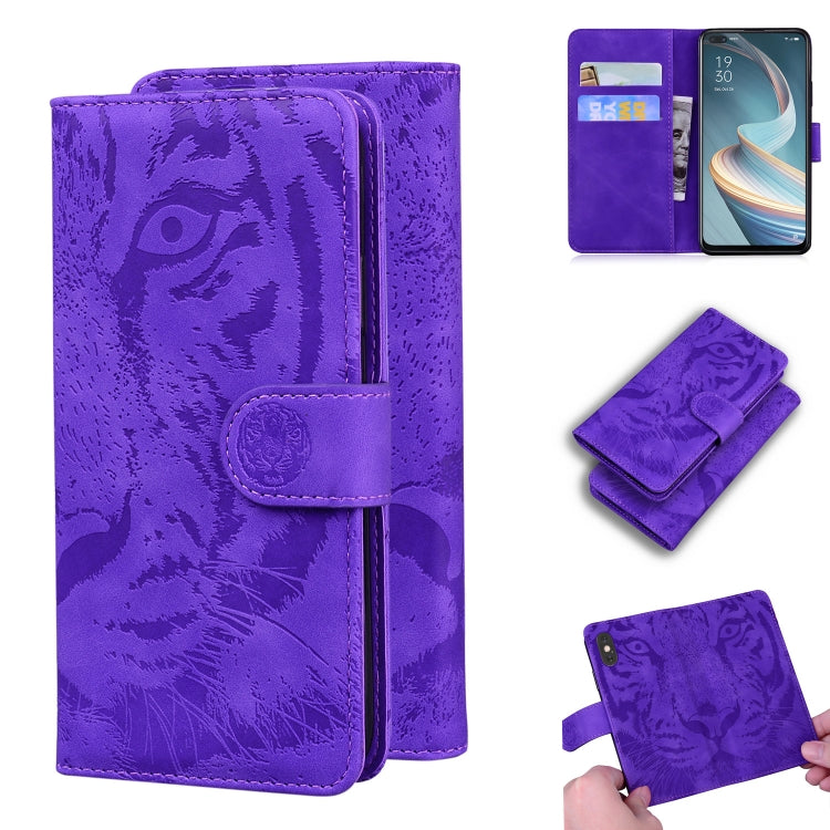 Tiger Embossing Pattern Horizontal Flip Leather Case with Holder & Card Slots & Wallet, For OPPO A15 / A15S, For OPPO A55 5G / A54 4G, For OPPO Realme V11 5G, For OPPO A74 4G / F19 4G, For OPPO A92S / Reno4 Z 5G, For OPPO A94 4G / F19 Pro              ...