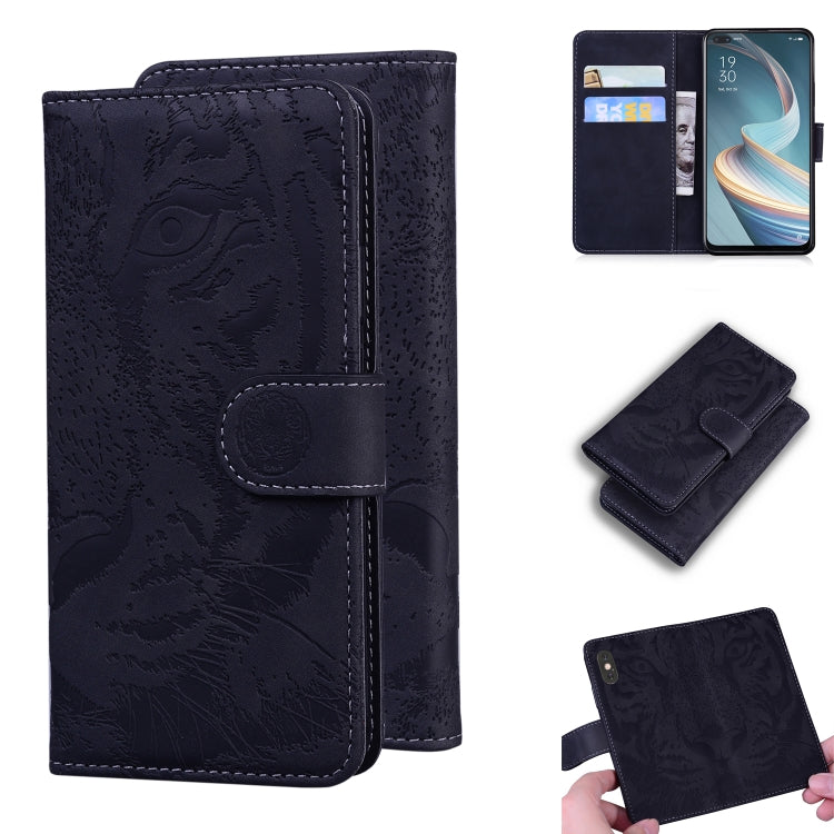 Tiger Embossing Pattern Horizontal Flip Leather Case with Holder & Card Slots & Wallet, For OPPO A15 / A15S, For OPPO A55 5G / A54 4G, For OPPO Realme V11 5G, For OPPO A74 4G / F19 4G, For OPPO A92S / Reno4 Z 5G, For OPPO A94 4G / F19 Pro              ...
