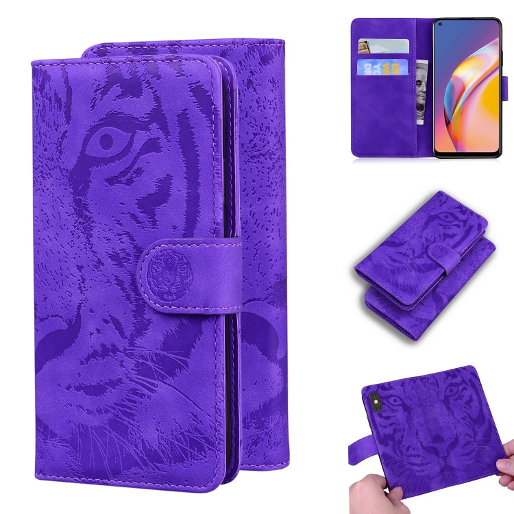 Tiger Embossing Pattern Horizontal Flip Leather Case with Holder & Card Slots & Wallet, For OPPO A15 / A15S, For OPPO A55 5G / A54 4G, For OPPO Realme V11 5G, For OPPO A74 4G / F19 4G, For OPPO A92S / Reno4 Z 5G, For OPPO A94 4G / F19 Pro              ...
