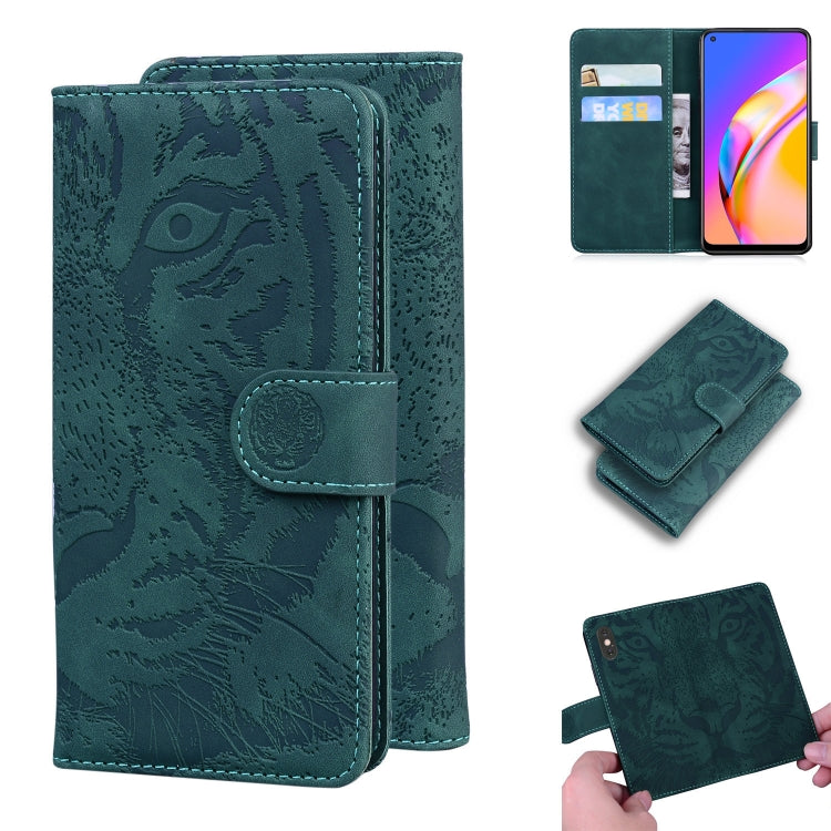 Tiger Embossing Pattern Horizontal Flip Leather Case with Holder & Card Slots & Wallet, For OPPO A15 / A15S, For OPPO A55 5G / A54 4G, For OPPO Realme V11 5G, For OPPO A74 4G / F19 4G, For OPPO A92S / Reno4 Z 5G, For OPPO A94 4G / F19 Pro              ...