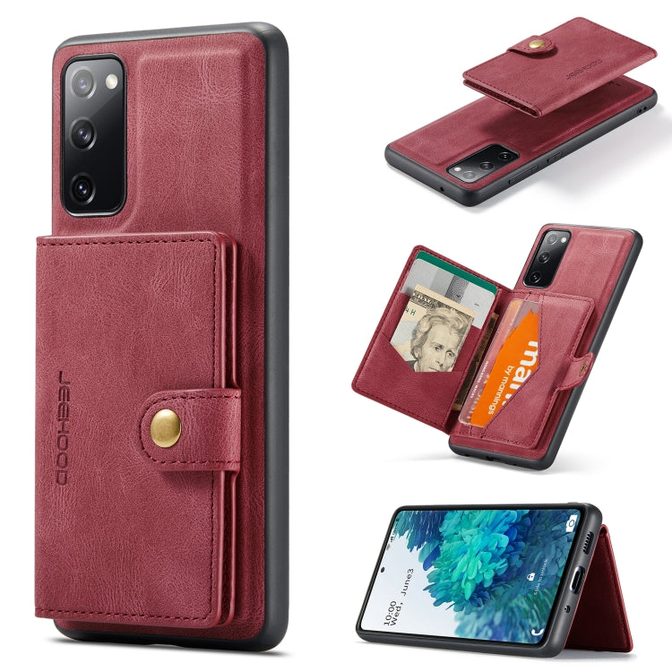 JEEHOOD Retro Magnetic Detachable Protective Case with Wallet & Card Slot & Holder, For Samsung Galaxy A32 5G, For Samsung Galaxy S20 FE, For Samsung Galaxy S20, For Samsung Galaxy S20+, For Samsung Galaxy S20 Ultra 5G, For Samsung Galaxy Note20 Ultra ...