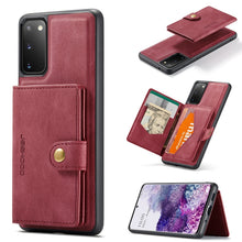 Load image into Gallery viewer, JEEHOOD Retro Magnetic Detachable Protective Case with Wallet &amp; Card Slot &amp; Holder, For Samsung Galaxy A32 5G, For Samsung Galaxy S20 FE, For Samsung Galaxy S20, For Samsung Galaxy S20+, For Samsung Galaxy S20 Ultra 5G, For Samsung Galaxy Note20 Ultra ...