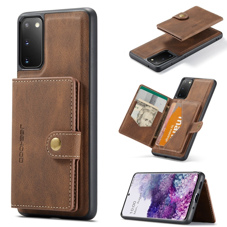 JEEHOOD Retro Magnetic Detachable Protective Case with Wallet & Card Slot & Holder, For Samsung Galaxy A32 5G, For Samsung Galaxy S20 FE, For Samsung Galaxy S20, For Samsung Galaxy S20+, For Samsung Galaxy S20 Ultra 5G, For Samsung Galaxy Note20 Ultra ...