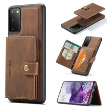 Load image into Gallery viewer, JEEHOOD Retro Magnetic Detachable Protective Case with Wallet &amp; Card Slot &amp; Holder, For Samsung Galaxy A32 5G, For Samsung Galaxy S20 FE, For Samsung Galaxy S20, For Samsung Galaxy S20+, For Samsung Galaxy S20 Ultra 5G, For Samsung Galaxy Note20 Ultra ...