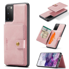 Load image into Gallery viewer, JEEHOOD Retro Magnetic Detachable Protective Case with Wallet &amp; Card Slot &amp; Holder, For Samsung Galaxy A32 5G, For Samsung Galaxy S20 FE, For Samsung Galaxy S20, For Samsung Galaxy S20+, For Samsung Galaxy S20 Ultra 5G, For Samsung Galaxy Note20 Ultra ...