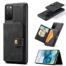 Load image into Gallery viewer, JEEHOOD Retro Magnetic Detachable Protective Case with Wallet &amp; Card Slot &amp; Holder, For Samsung Galaxy A32 5G, For Samsung Galaxy S20 FE, For Samsung Galaxy S20, For Samsung Galaxy S20+, For Samsung Galaxy S20 Ultra 5G, For Samsung Galaxy Note20 Ultra ...