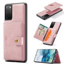 Load image into Gallery viewer, JEEHOOD Retro Magnetic Detachable Protective Case with Wallet &amp; Card Slot &amp; Holder, For Samsung Galaxy A32 5G, For Samsung Galaxy S20 FE, For Samsung Galaxy S20, For Samsung Galaxy S20+, For Samsung Galaxy S20 Ultra 5G, For Samsung Galaxy Note20 Ultra ...