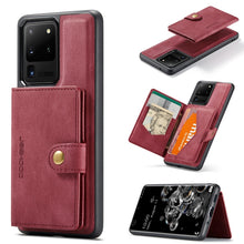 Load image into Gallery viewer, JEEHOOD Retro Magnetic Detachable Protective Case with Wallet &amp; Card Slot &amp; Holder, For Samsung Galaxy A32 5G, For Samsung Galaxy S20 FE, For Samsung Galaxy S20, For Samsung Galaxy S20+, For Samsung Galaxy S20 Ultra 5G, For Samsung Galaxy Note20 Ultra ...