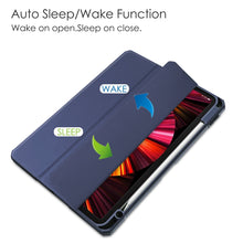 Load image into Gallery viewer, Three-folding Acrylic TPU + PU Leather Horizontal Flip Case with Holder &amp; Pen Slot &amp; Sleep / Wake-up Function, For iPad Pro 11 (2021/2020/2018)