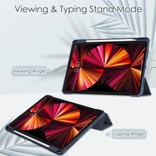 Load image into Gallery viewer, Three-folding Acrylic TPU + PU Leather Horizontal Flip Case with Holder &amp; Pen Slot &amp; Sleep / Wake-up Function, For iPad Pro 11 (2021/2020/2018)