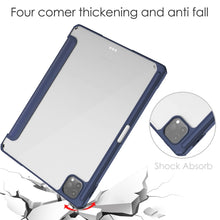 Load image into Gallery viewer, Three-folding Acrylic TPU + PU Leather Horizontal Flip Case with Holder &amp; Pen Slot &amp; Sleep / Wake-up Function, For iPad Pro 11 (2021/2020/2018)