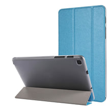Load image into Gallery viewer, Silk Texture Three-fold Horizontal Flip Leather Case with Holder &amp; Pen Slot, For Samsung Galaxy Tab A7 Lite 8.7 T220 / T225, For iPad Air 13 2025 / 2024 / iPad Pro 12.9 2022 / 2021, For iPad Pro 11 (2021)