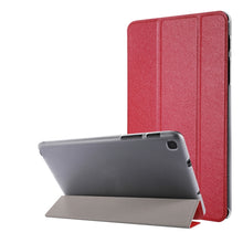 Load image into Gallery viewer, Silk Texture Three-fold Horizontal Flip Leather Case with Holder &amp; Pen Slot, For Samsung Galaxy Tab A7 Lite 8.7 T220 / T225, For iPad Air 13 2025 / 2024 / iPad Pro 12.9 2022 / 2021, For iPad Pro 11 (2021)