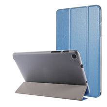 Load image into Gallery viewer, Silk Texture Three-fold Horizontal Flip Leather Case with Holder &amp; Pen Slot, For Samsung Galaxy Tab A7 Lite 8.7 T220 / T225, For iPad Air 13 2025 / 2024 / iPad Pro 12.9 2022 / 2021, For iPad Pro 11 (2021)