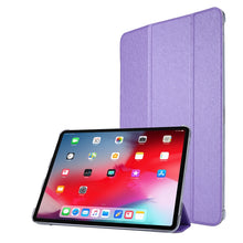 Load image into Gallery viewer, Silk Texture Three-fold Horizontal Flip Leather Case with Holder &amp; Pen Slot, For Samsung Galaxy Tab A7 Lite 8.7 T220 / T225, For iPad Air 13 2025 / 2024 / iPad Pro 12.9 2022 / 2021, For iPad Pro 11 (2021)