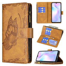 Load image into Gallery viewer, Flying Butterfly Embossing Pattern Zipper Horizontal Flip Leather Case with Holder &amp; Card Slots &amp; Wallet, For Xiaomi Redmi 9A, For Xiaomi Redmi 9C, For Xiaomi Redmi 9, For Xiaomi Redmi Note 10 Pro, For Xiaomi Redmi Note 9 Pro Max, For Xiaomi Redmi Note...