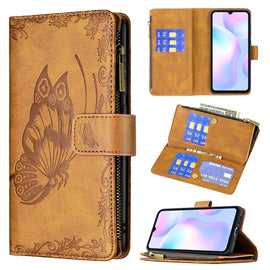 Flying Butterfly Embossing Pattern Zipper Horizontal Flip Leather Case with Holder & Card Slots & Wallet, For Xiaomi Redmi 9A, For Xiaomi Redmi 9C, For Xiaomi Redmi 9, For Xiaomi Redmi Note 10 Pro, For Xiaomi Redmi Note 9 Pro Max, For Xiaomi Redmi Note...