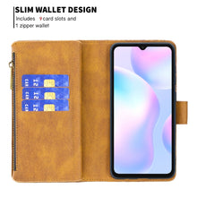 Load image into Gallery viewer, Flying Butterfly Embossing Pattern Zipper Horizontal Flip Leather Case with Holder &amp; Card Slots &amp; Wallet, For Xiaomi Redmi 9A, For Xiaomi Redmi 9C, For Xiaomi Redmi 9, For Xiaomi Redmi Note 10 Pro, For Xiaomi Redmi Note 9 Pro Max                       ...