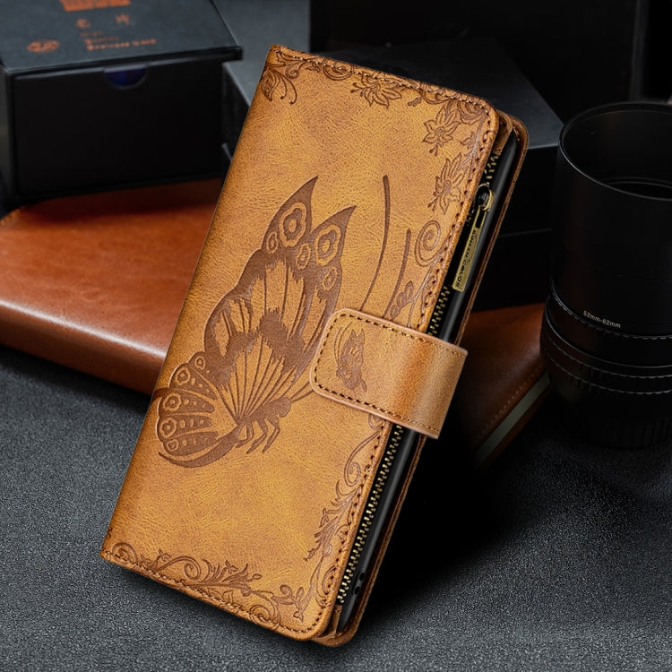 Flying Butterfly Embossing Pattern Zipper Horizontal Flip Leather Case with Holder & Card Slots & Wallet, For Xiaomi Redmi 9A, For Xiaomi Redmi 9C, For Xiaomi Redmi 9, For Xiaomi Redmi Note 10 Pro, For Xiaomi Redmi Note 9 Pro Max, For Xiaomi Redmi Note...