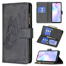 Load image into Gallery viewer, Flying Butterfly Embossing Pattern Zipper Horizontal Flip Leather Case with Holder &amp; Card Slots &amp; Wallet, For Xiaomi Redmi 9A, For Xiaomi Redmi 9C, For Xiaomi Redmi 9, For Xiaomi Redmi Note 10 Pro, For Xiaomi Redmi Note 9 Pro Max                       ...