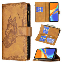 Load image into Gallery viewer, Flying Butterfly Embossing Pattern Zipper Horizontal Flip Leather Case with Holder &amp; Card Slots &amp; Wallet, For Xiaomi Redmi 9A, For Xiaomi Redmi 9C, For Xiaomi Redmi 9, For Xiaomi Redmi Note 10 Pro, For Xiaomi Redmi Note 9 Pro Max                       ...