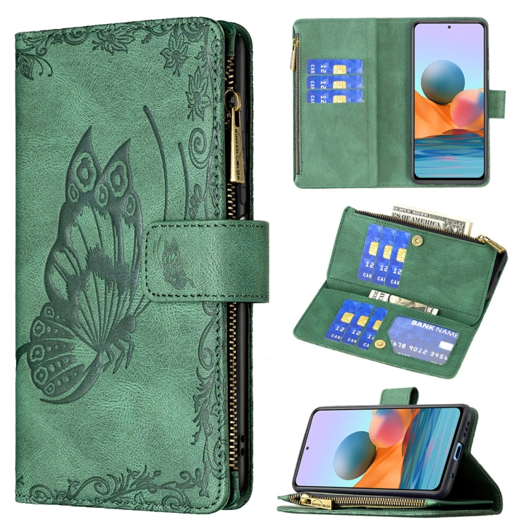 Flying Butterfly Embossing Pattern Zipper Horizontal Flip Leather Case with Holder & Card Slots & Wallet, For Xiaomi Redmi 9A, For Xiaomi Redmi 9C, For Xiaomi Redmi 9, For Xiaomi Redmi Note 10 Pro, For Xiaomi Redmi Note 9 Pro Max, For Xiaomi Redmi Note...