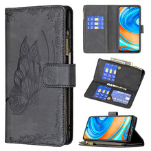 Load image into Gallery viewer, Flying Butterfly Embossing Pattern Zipper Horizontal Flip Leather Case with Holder &amp; Card Slots &amp; Wallet, For Xiaomi Redmi 9A, For Xiaomi Redmi 9C, For Xiaomi Redmi 9, For Xiaomi Redmi Note 10 Pro, For Xiaomi Redmi Note 9 Pro Max, For Xiaomi Redmi Note...