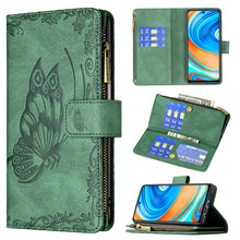 Load image into Gallery viewer, Flying Butterfly Embossing Pattern Zipper Horizontal Flip Leather Case with Holder &amp; Card Slots &amp; Wallet, For Xiaomi Redmi 9A, For Xiaomi Redmi 9C, For Xiaomi Redmi 9, For Xiaomi Redmi Note 10 Pro, For Xiaomi Redmi Note 9 Pro Max, For Xiaomi Redmi Note...